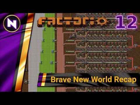 Factorio 018 Brave New World Recap #12 MIGRATING TO TRAIN BUS | Livestream Footage