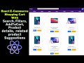 React Shopping Cart E Commerce Website In Hindi Build Deploy Full React Project Step By Step