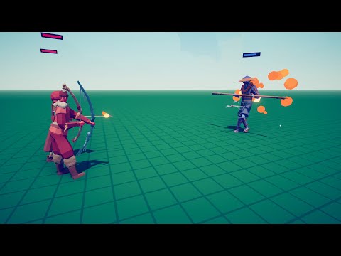 Fire Archer + Ice Archer vs every unit on new mod map (Green Simulation) [TABS]