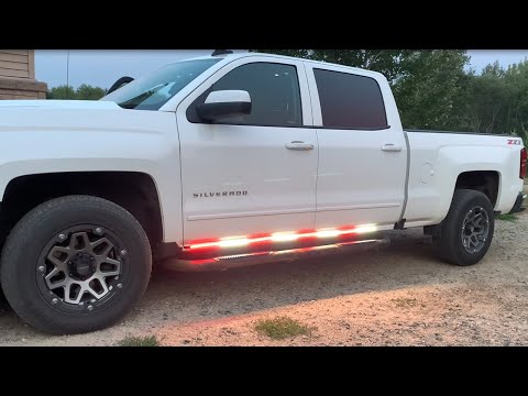 XRIDONSEN 2PCS 70 inch Truck Emergency Lights Strip LED Running Board Lights for Trucks Pickup