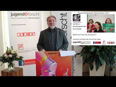 Siegerehrung Jugend forscht Regionalwettbewerb Bremerhaven 2021