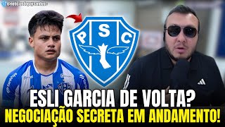 💣BOMBA! ESLI GARCIA NA MIRA DO PAYSANDU: NEGOCIAÇÃO SECRETA EM ANDAMENTO! NOTÍCIAS DO PAYSANDU SC