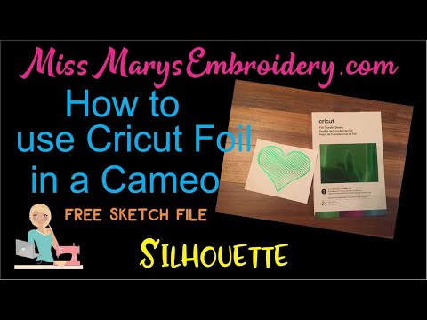 How to use Cricut Foil in the Silhouette Cameo