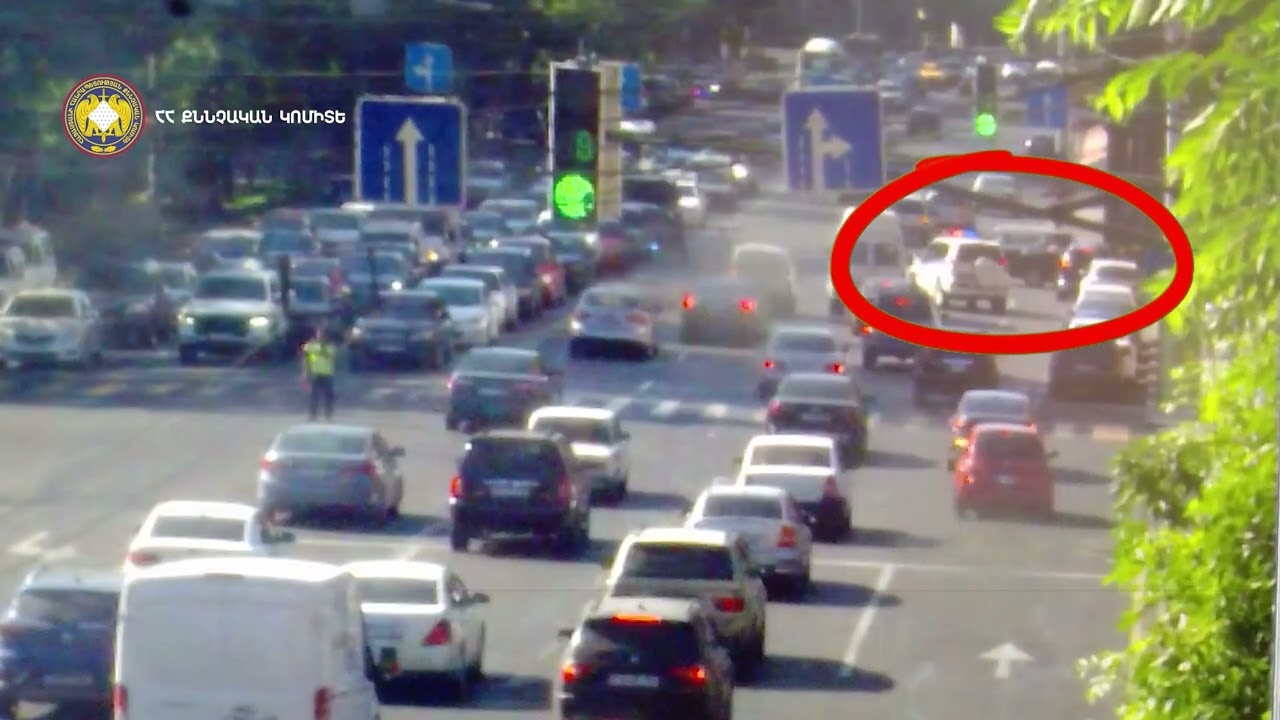 Կադրեր Գ.Լուսավորիչ փողոցում տեղի ունեցած ավտովթարից