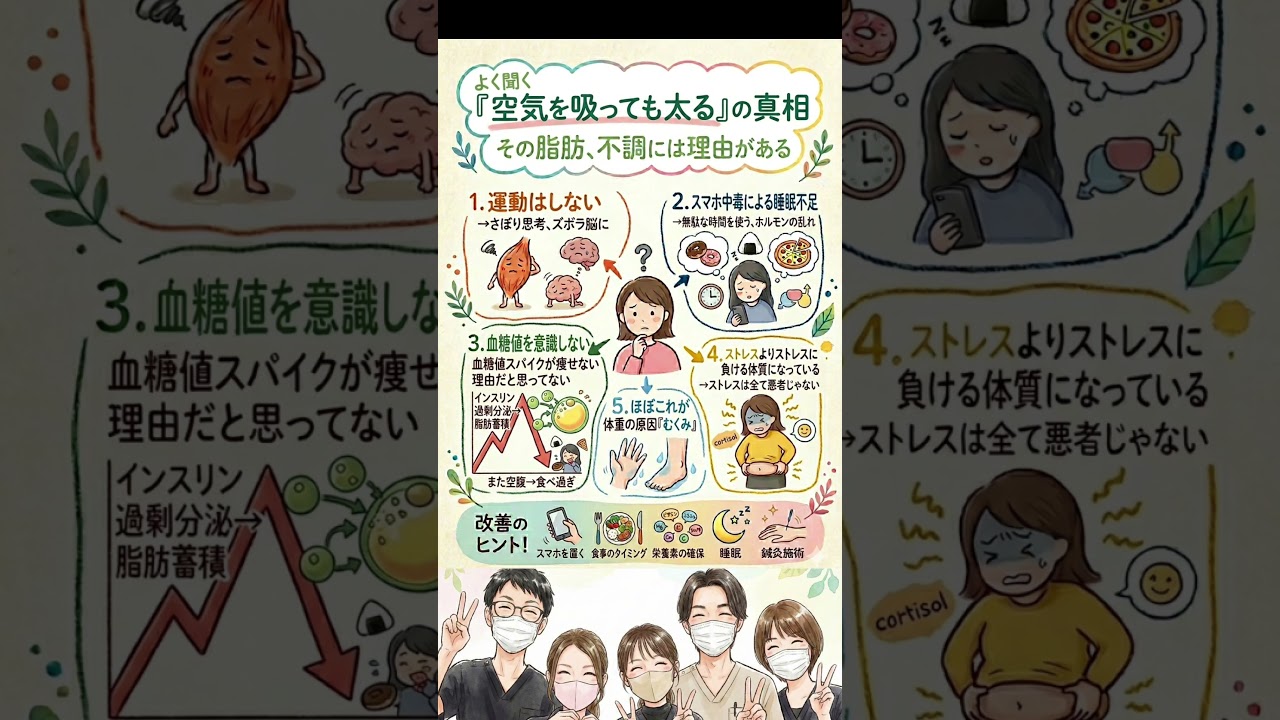 良く聞く空気を吸っても太るの真相　#体質改善 #ダイエット #やせる