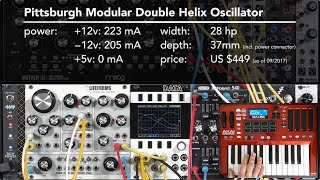 Video thumbnail for Pittsburgh Modular Double Helix Oscillator 1/4: Demo + Overview (LMS Eurorack Expansion Project) by Chris Meyer: Learning Modular + Alias Zone