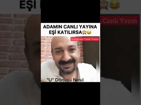 Adamın canlı yayınına eşi katılırsa #komikvideolar