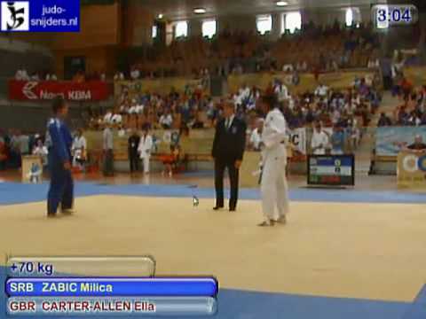 Judo 2009 Koper: Zabic (SRB) - Carter-Allen (GBR) [+70kg].