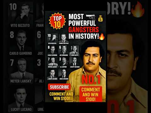 Top 10 Mafia Bosses Who Ruled the World — Win $100 by Commenting #MafiaBosses #truecrimeshorts