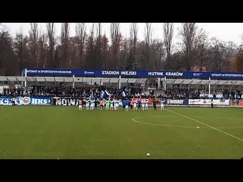 "Był Będzie Jest Hutnik HKS" - kibice i piłkarze Hutnika po meczu z Ruchem | 14.11.2021