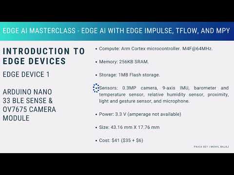 Edge Device 1 - Arduino Nano 33 BLE Sense
