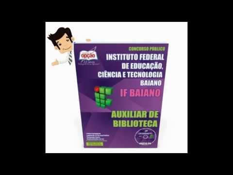 Apostila Concurso IF Baiano 2015 - Auxiliar de Biblioteca