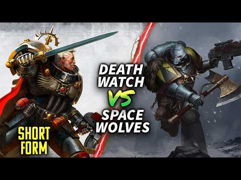 Space Wolves vs Death Watch RBF80 #warhammer40k  #battlereport