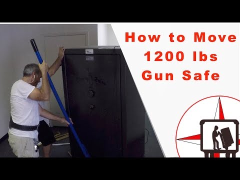 HOW TO MOVE A MONSTER GUN SAFE. MUST WATCH! #gunsafemovingcompany #gunsafemovers