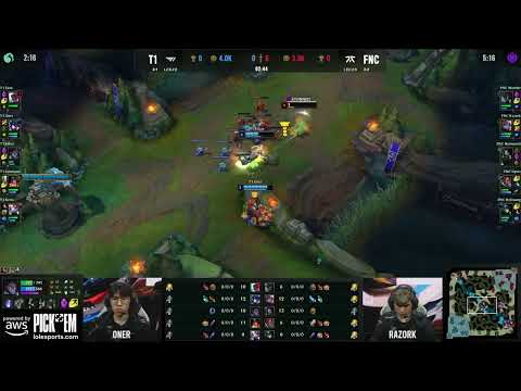 Faker picks up first blood against FNC