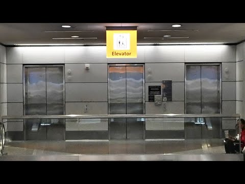 Denver, CO: Montgomery Kone Traction Elevators at the Denver Airport