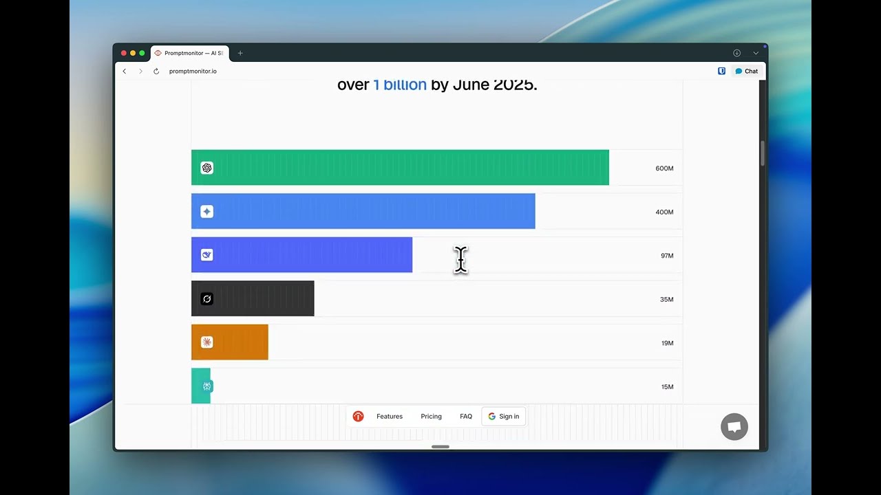Promptmonitor - Generative Engine Optimization Tool : Improved Landing Page