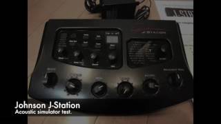 Video thumbnail for Johnson J-Station / Acousic sim test by ギタリストタナカ