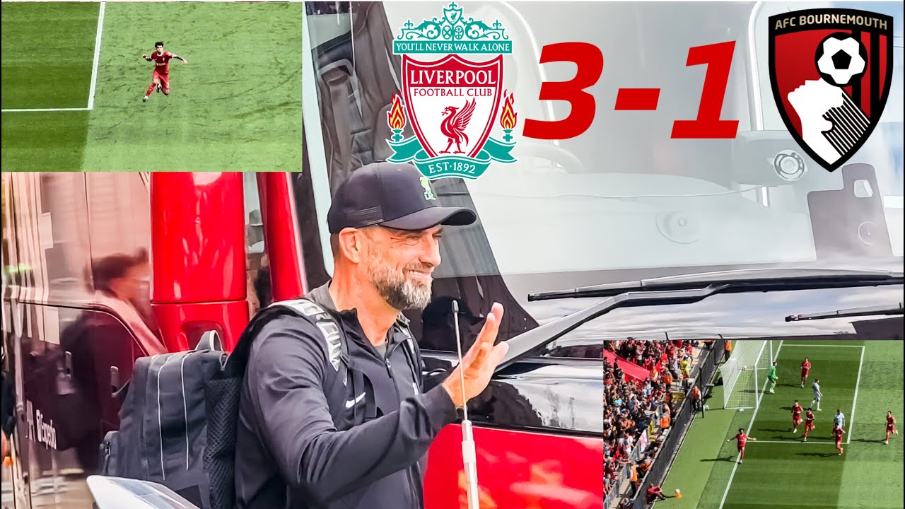 Liverpool 3-1 Bournemouth match day vlog at Liverpool F.Cās Anfield