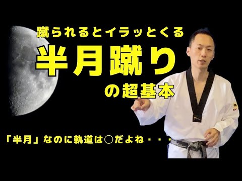 【蹴られるとイラッとくる】半月蹴りの超基本