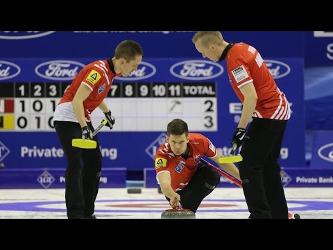 CURLING: DEN-USA World Men's Chp 2016 - Semi - HIGHLIGHTS