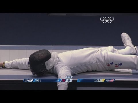Fencing Men's Epee Individual Bronze Medal - Kelsey v Jung - London 2012 Olympic Games Highlights
