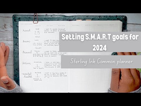2024 Goal Setting & Tracking in the Sterling Ink Common Planner | Plan With Me