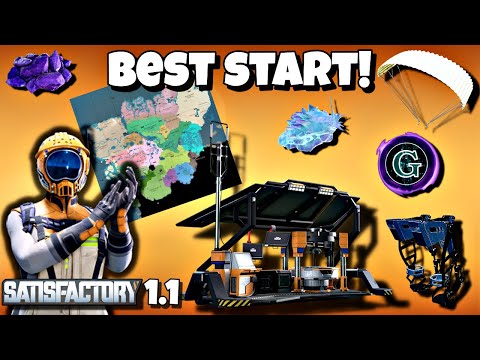 Satisfactory 1.1 Best Way to Start Your Game! Best Start Beginner’s Guide #1