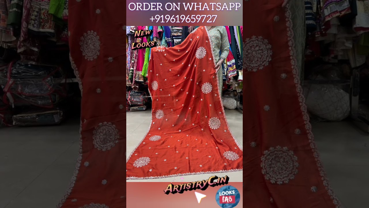 Latest Vichitra Silk Sequence Dupatta under Rs 830? Akshara Style! WhatsApp +919619659727