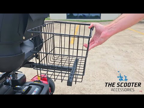 CARRY WHAT YOU NEED Large Rear Basket by The Scooter Accessories for your Scooter!