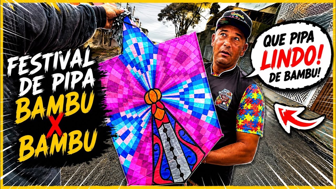 FESTIVAL DE PIPA BAMBU X BAMBU EM MAUA - LINHA INDONÉSIA NO PIPA DE BAMBU X BAMBU