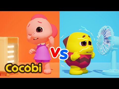 Hot vs Cold🌈 Learn Colors + More Fun Videos For Kids | Cocobi