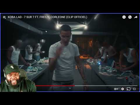 CHICAGO DUDE REACTION TO FRENCH DRILL! KOBA LAD   7 SUR 7 FT  FREEZE CORLEONE CLIP OFFICIEL