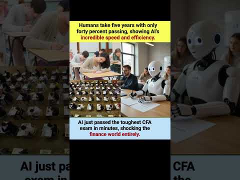 AI Passes Toughest CFA Exam In Minutes 😲 Humans Take 5 Years! #AI #Finance