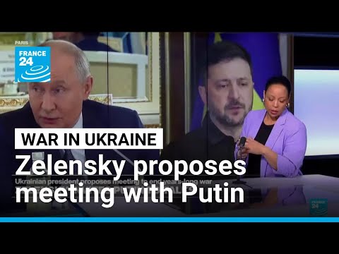 War in Ukraine: Zelensky proposes face-to-face meeting with Putin to end years-long war