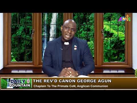 DAILY FOUNTAIN DEVOTIONAL GUIDE FOR OCTOBER 1, 2020 - THE REV'D CANON GEORGE