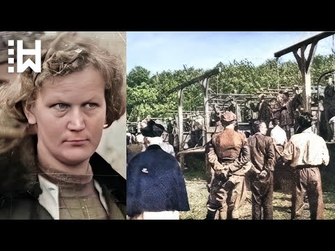 Painful execution of sadistic Nazi Guard at Stutthof Concentration Camp - Gerda Steinhoff