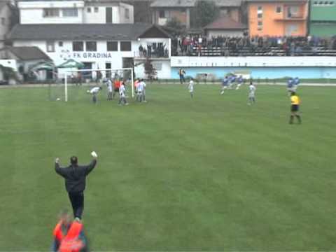 NK Gradina Srebrenik 1:0 NK Omladinac Mionica (gol Almira Popare za 1:0)