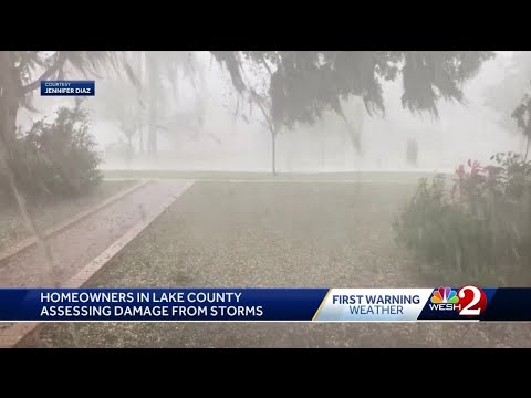 Lake County homeowners assessing damage after hail storms