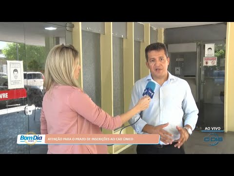 Atenção para o prazo de inscrições ao CAD ÚNICO 13 10 2022