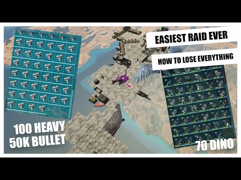 ARK INSANE LOOT - OFFICIAL PVP EASIEST TEK RAID - QUETZAL BASE