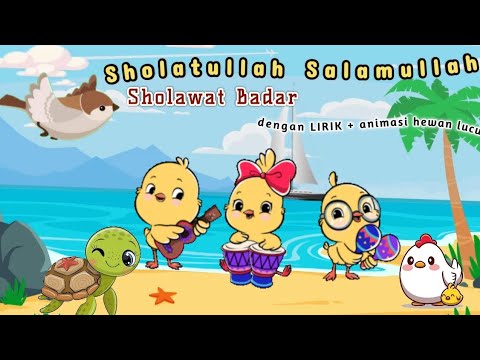 Sholawat Badar - Sholatullah Salamullah (Cover) LIRIK sholawat lagu anak-anak kartun lucu Mufti kids