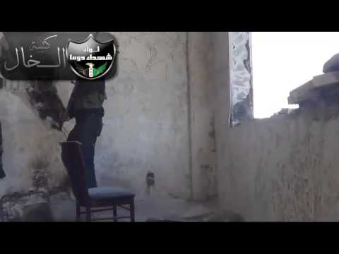 استهداف قناصي كتيبة الخال التابعة للواء شهداء دوما جنود النظام في حي القابون في مدينة دمشق