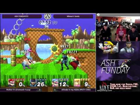 Formuoli + Fuzzy (ZSS/Wario) vs Mvzy + Dad (Snake/Wario) - ASH Funday PM Winner's Semis