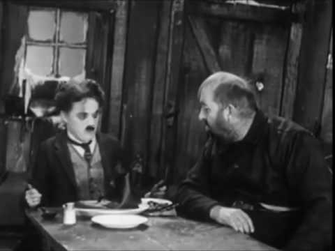 Charlie Chaplin - The Gold Rush - Sharing Shoe Dinner