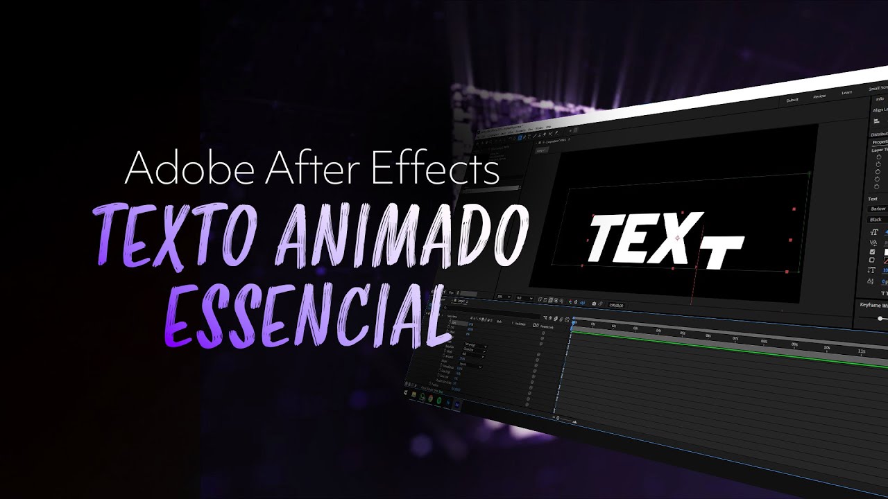 Como animar texto no After Effects com Text Animate