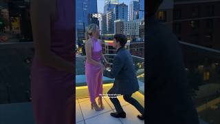 He used to fake propose to his girlfriend until this happened ❤️