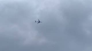 Delta Boeing 764ER [N829MH] flying above Hampstead Heath