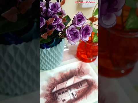 Monochrome Painting🎨#youtubeshorts #artist #shorts #new #pencilcolourdrawing #art #happiness #love