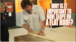 Slope on a flat roofing system? LET